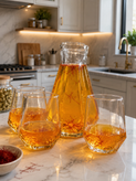 ست پارچ و لیوان شیشه ای