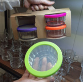 پک ۴عددی کاسه درب دار رنگی