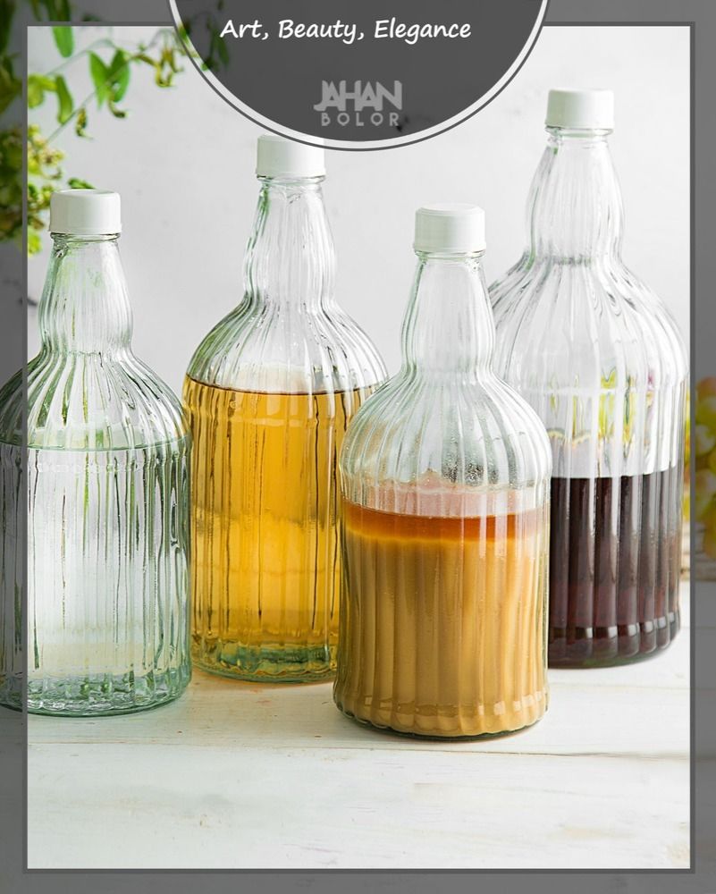 بطری شیشه ای آبغوره و سرکه شاینی
