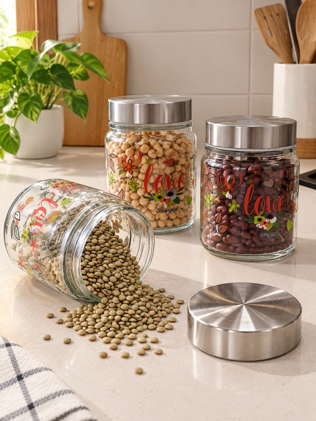 بانکه شیشه ای درب استیل